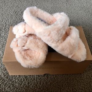 Steve Madden Ivory Slippers